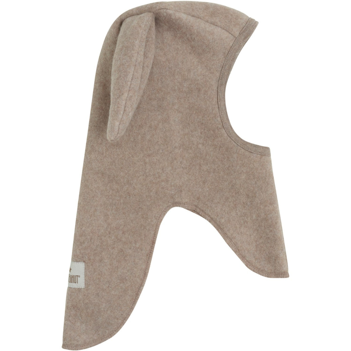 Huttelihut Bunny Ears Cotton Fleece Balaclava in Savannah Melange - detail view 1