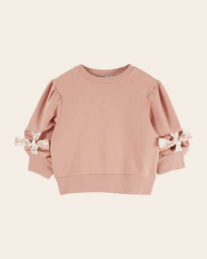 Emile et Ida Sakura Bow-Sleeve Sweatshirt