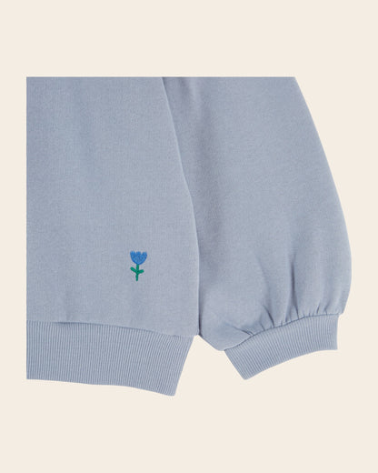 Emile et Ida Blue Denim Collar Sweatshirt