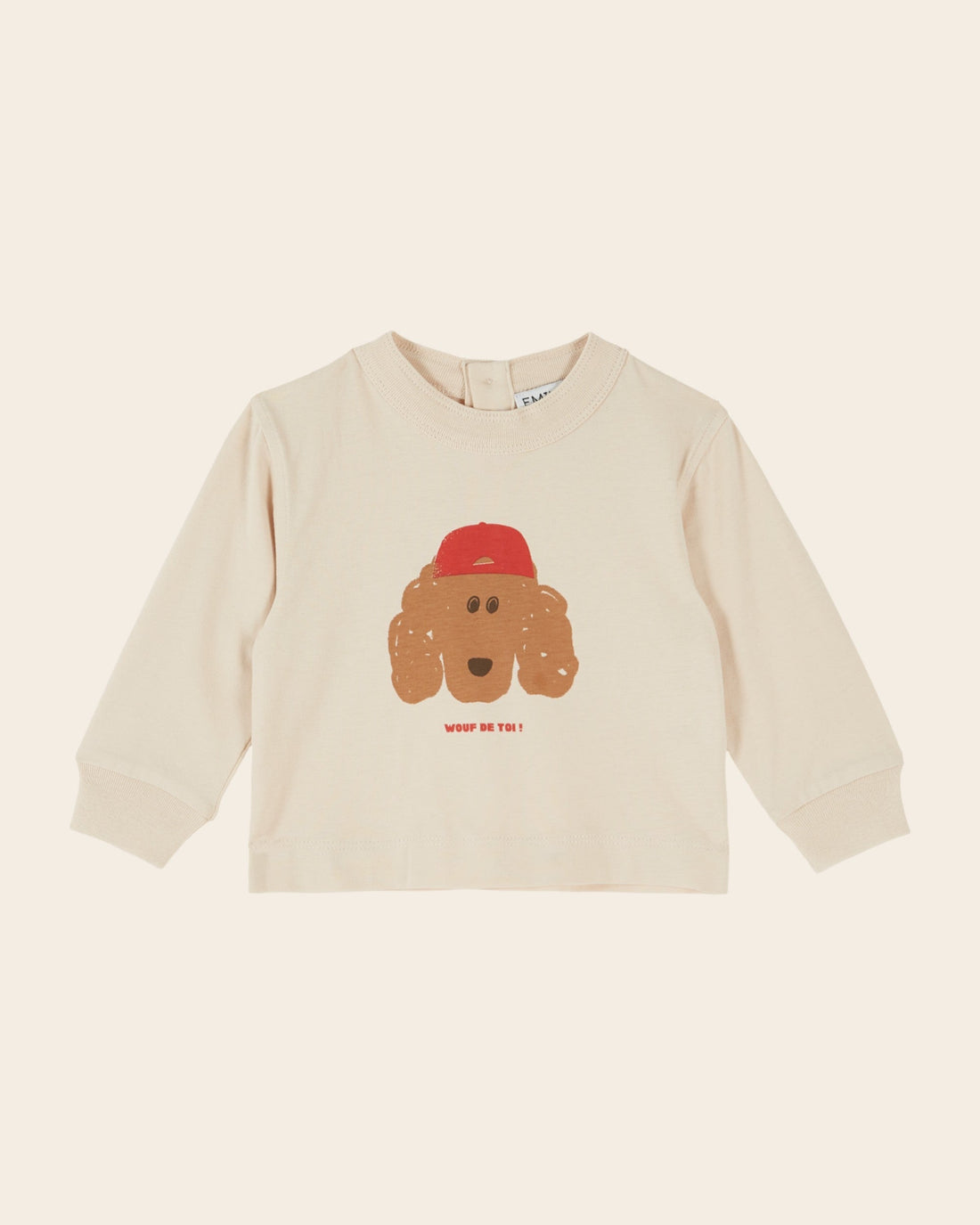 Emile et Ida Cream Dog Long-Sleeve T-Shirt