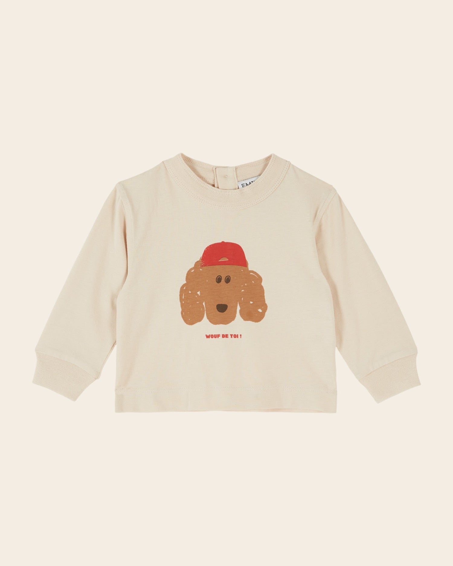 Emile et Ida Cream Dog Long-Sleeve T-Shirt