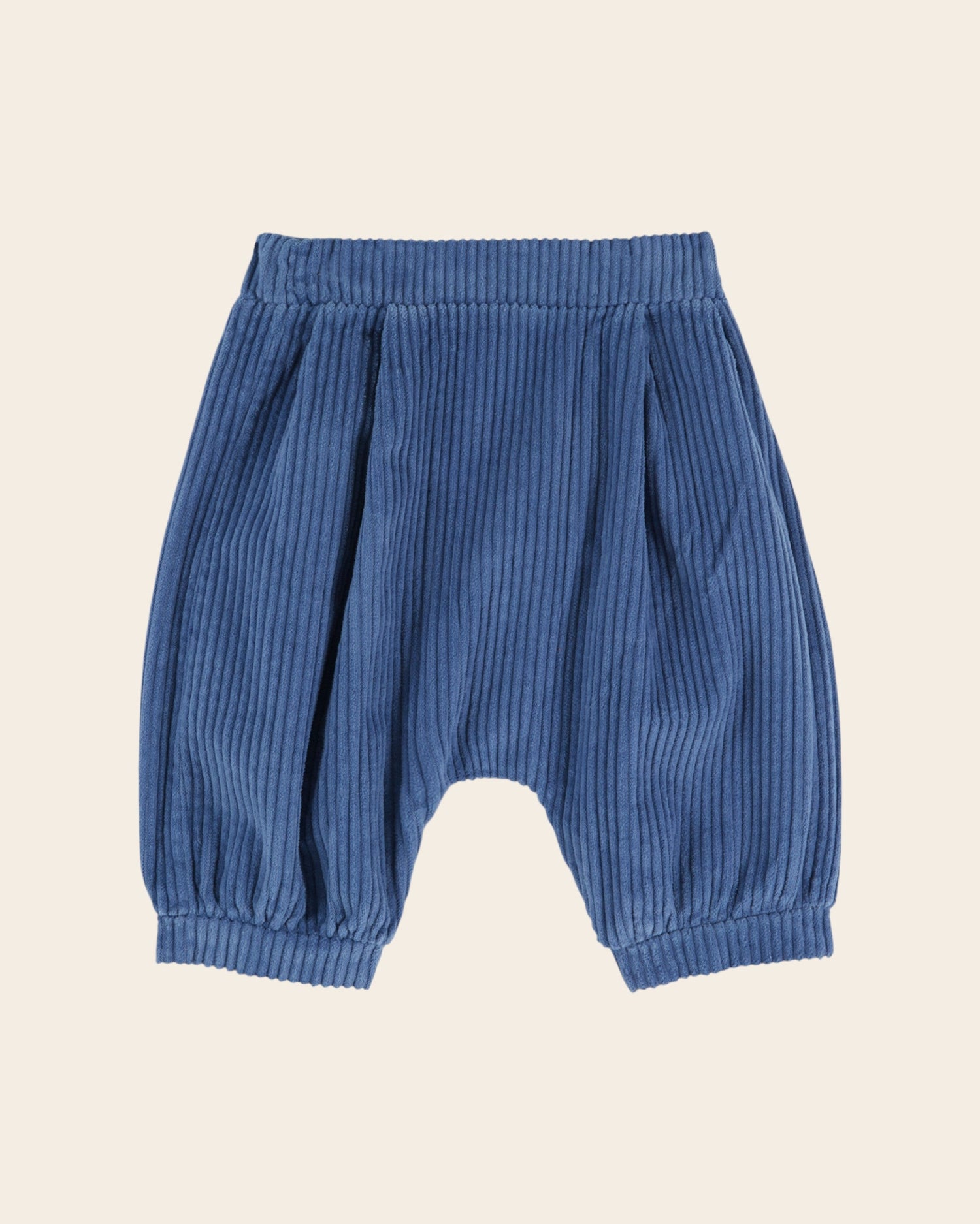 Emile et Ida Blue Velvet Baby Harem Pants