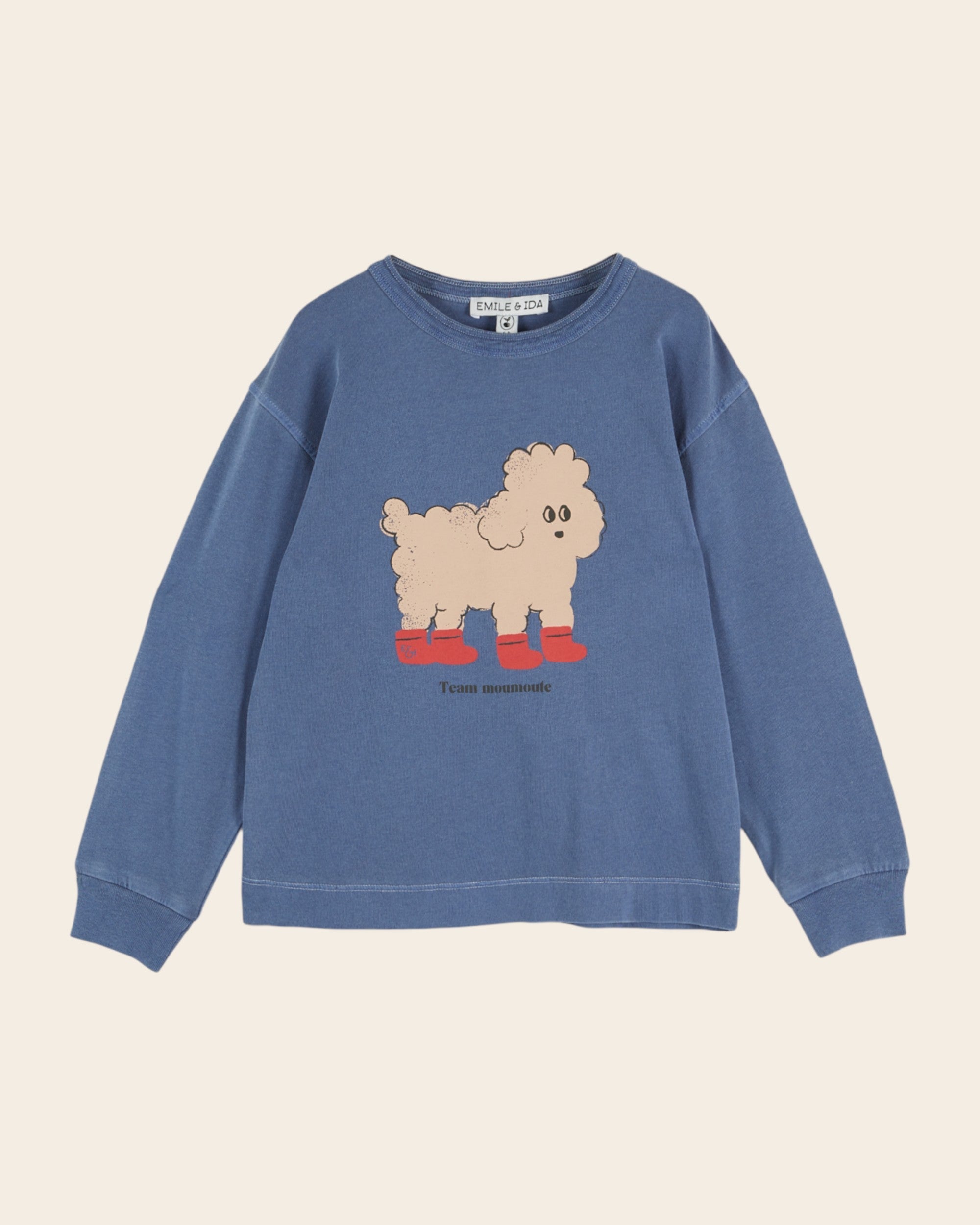 Emile et Ida Ocean Poodle Long-Sleeve T-Shirt