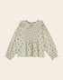 Emile et Ida Scarlet Floral Smocked Blouse