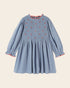 Emile et Ida Blue Embroidered Smocked Dress