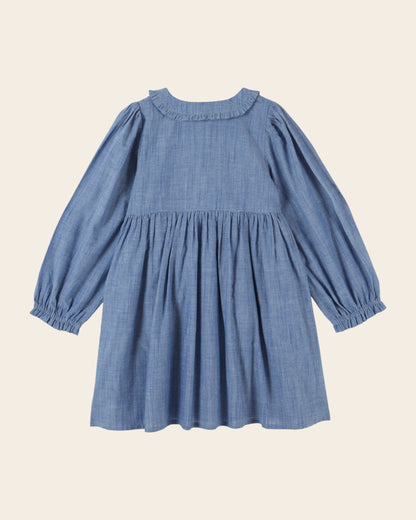 Emile et Ida Chambray Smocked Dress