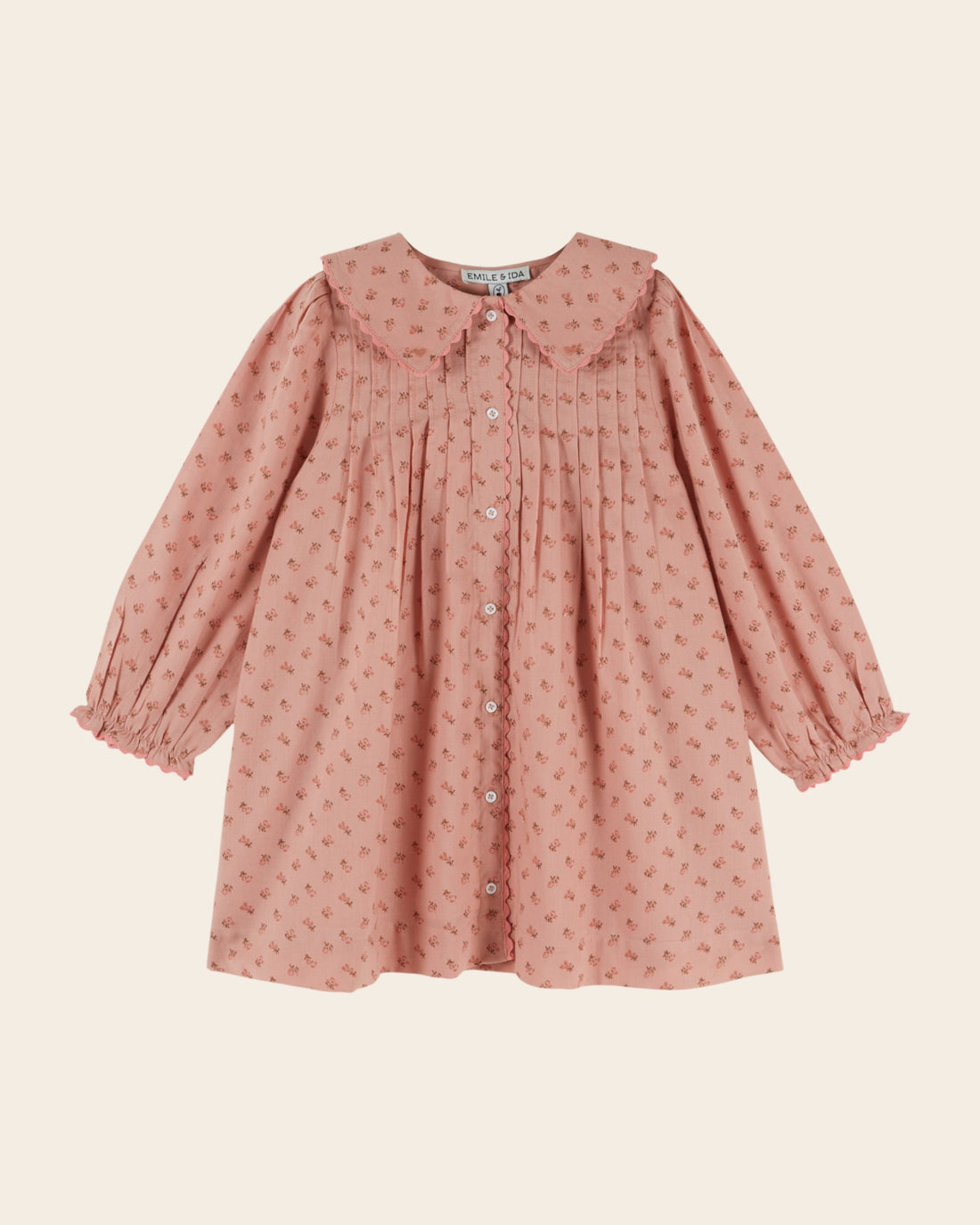 Emile et Ida Rosemary Floral Buttoned Dress