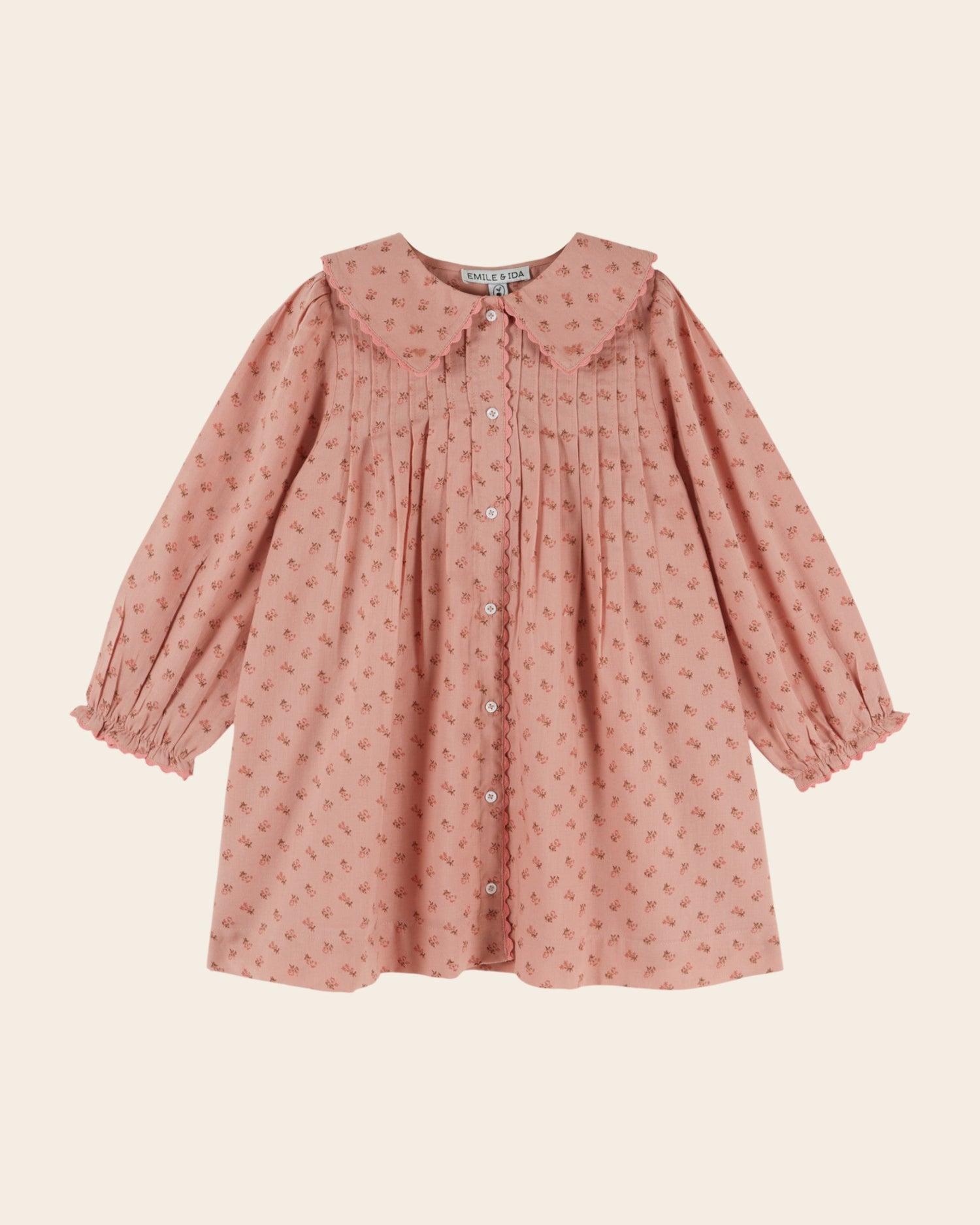 Emile et Ida Rosemary Floral Buttoned Dress