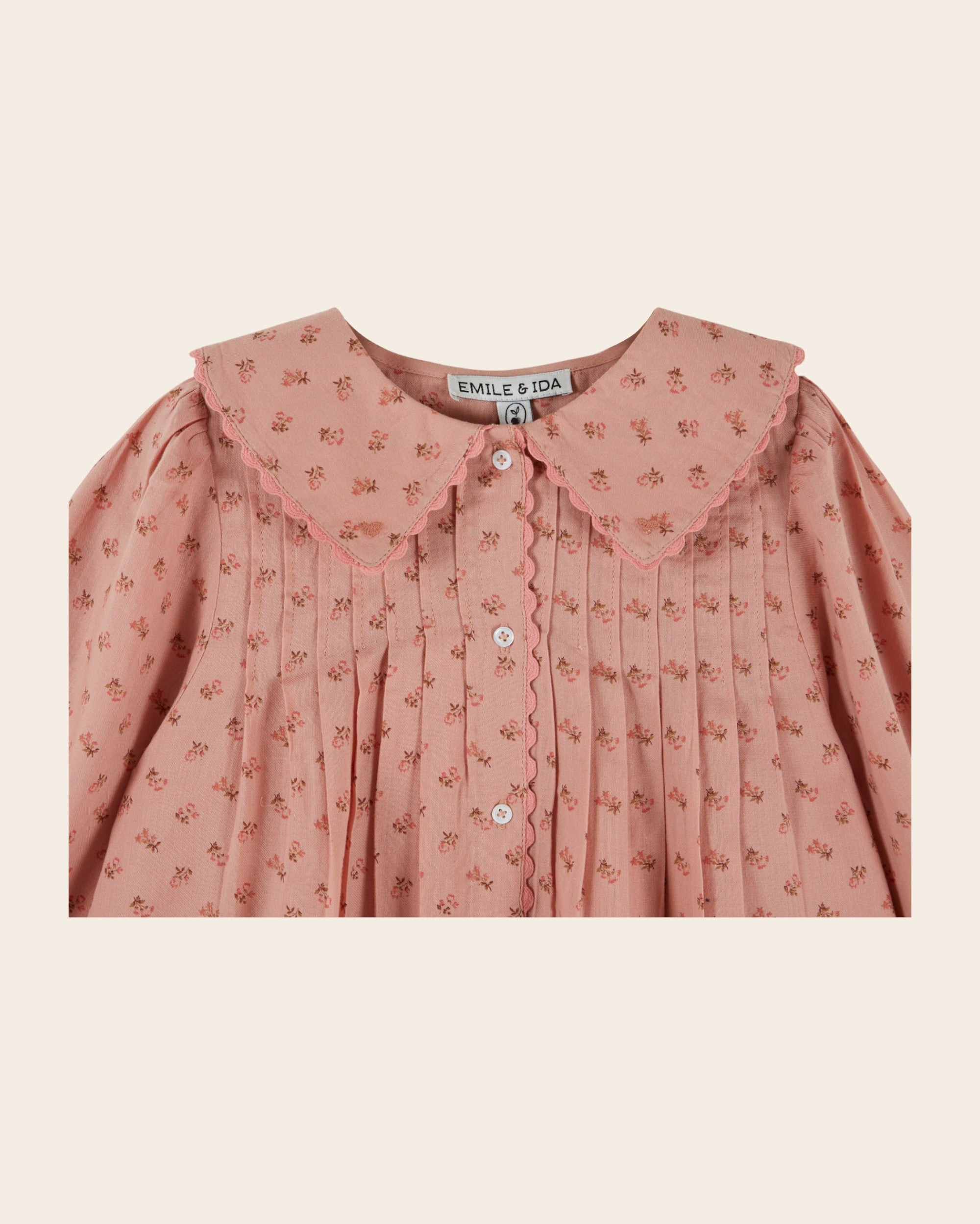 Emile et Ida Rosemary Floral Buttoned Dress