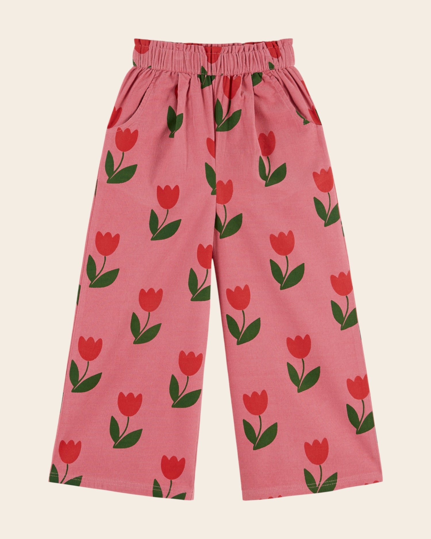 Emile et Ida Grande Tulipe Corduroy Pants - Pink