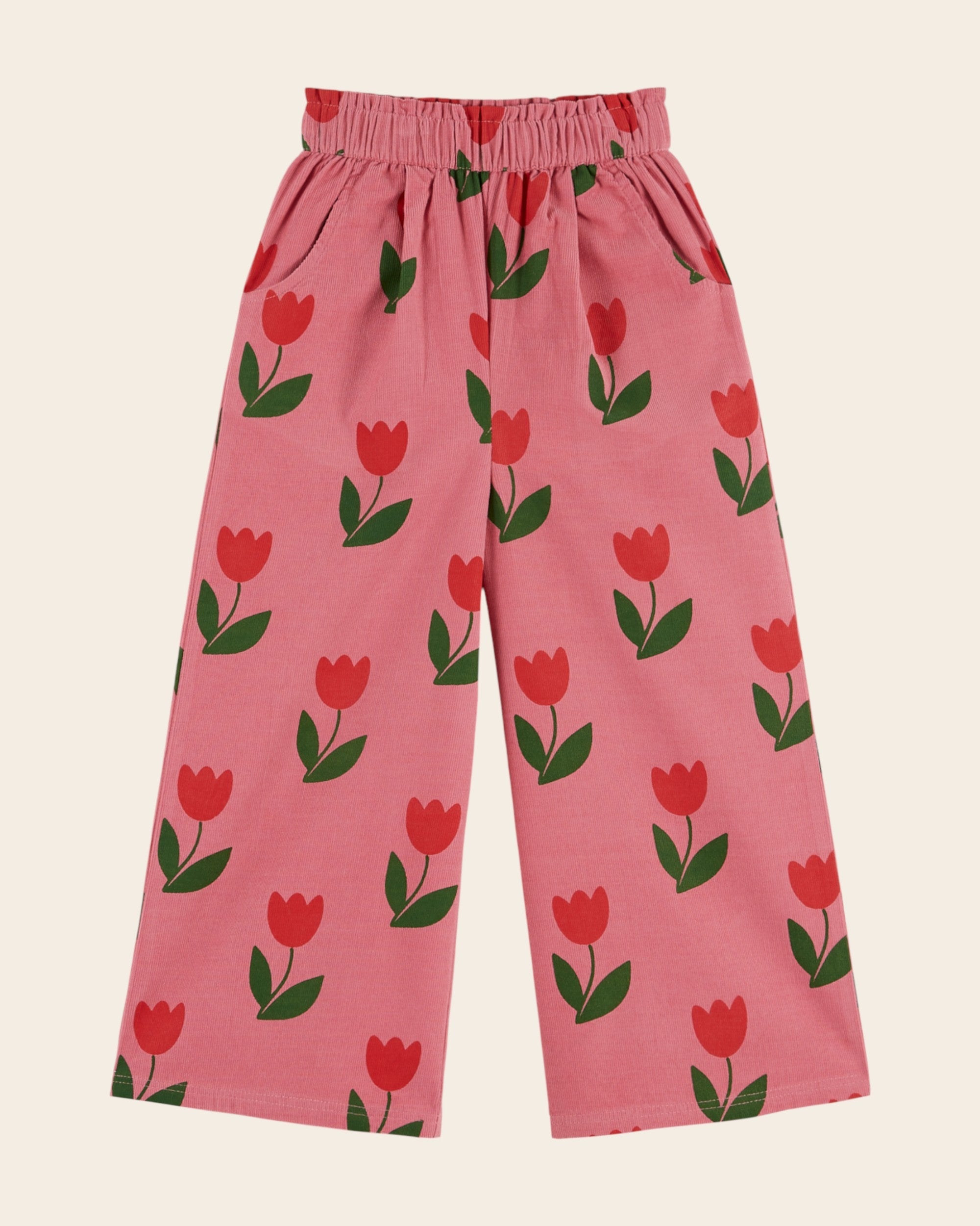 Emile et Ida Grande Tulipe Corduroy Pants - Pink