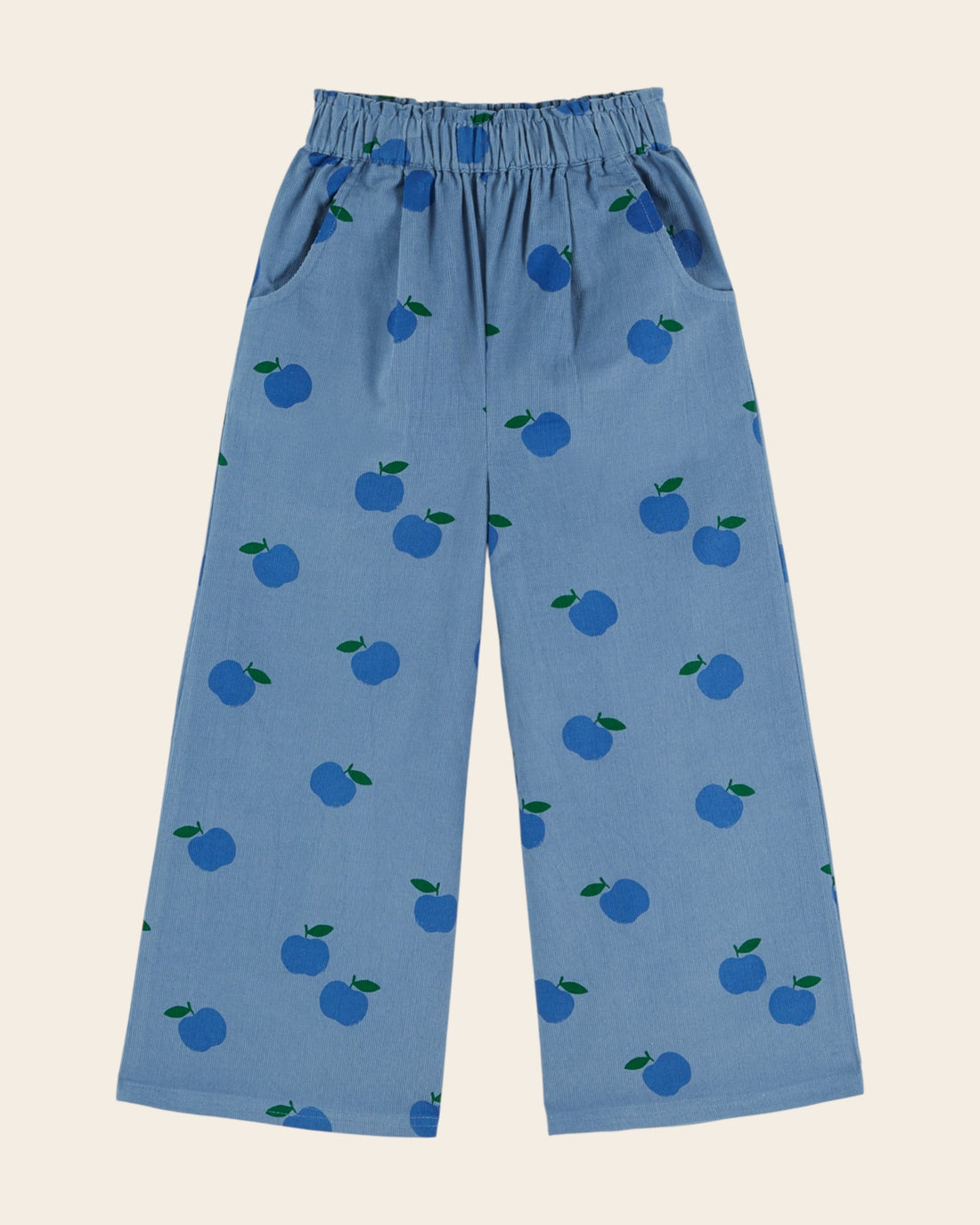 Emile et Ida Apples Corduroy Pants - Blue