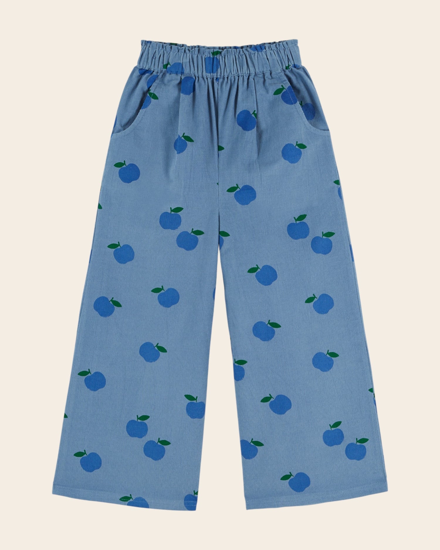 Emile et Ida Apples Corduroy Pants - Blue