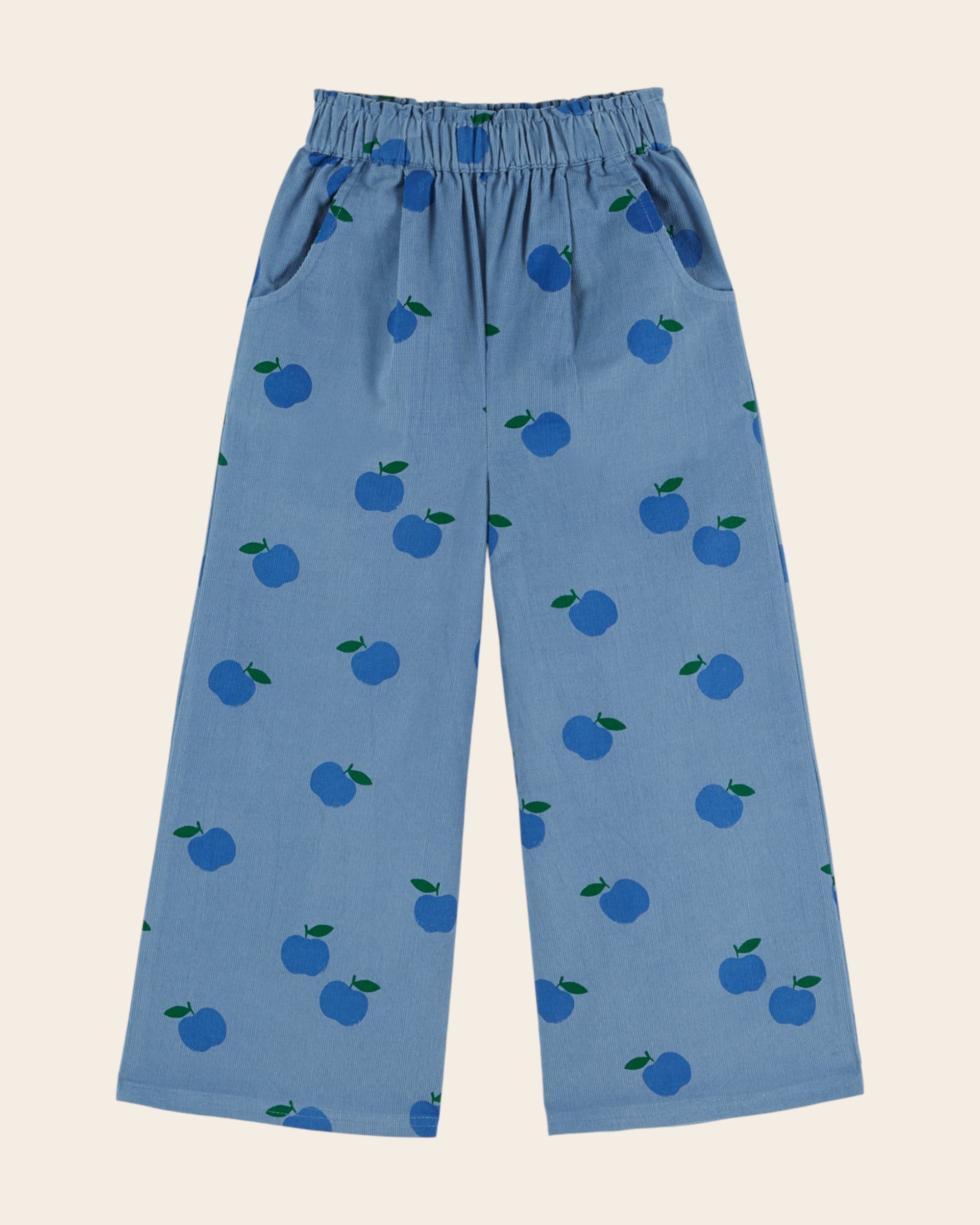 Emile et Ida Apples Corduroy Pants - Blue