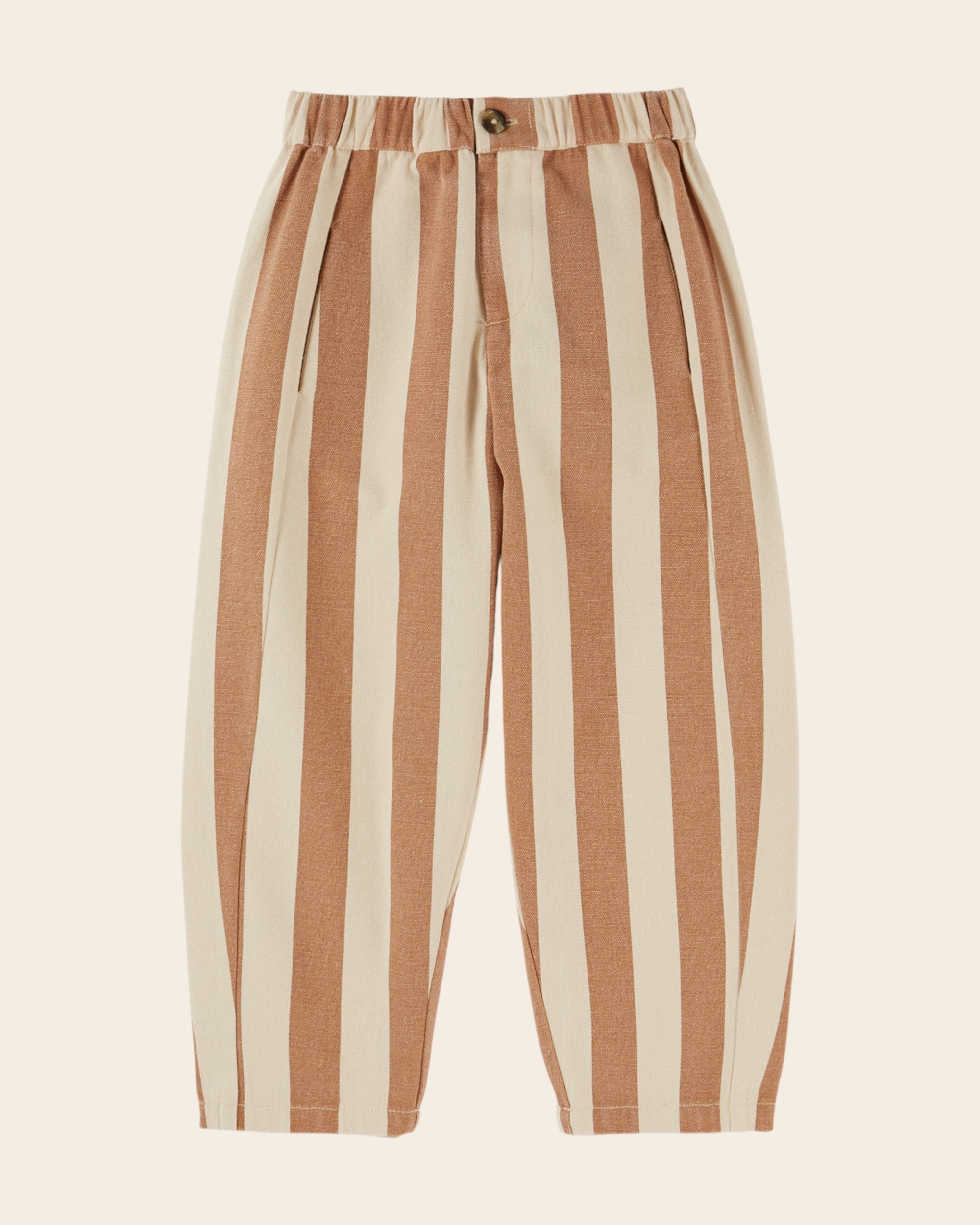 Emile et Ida Cream Stripe Canvas Pants