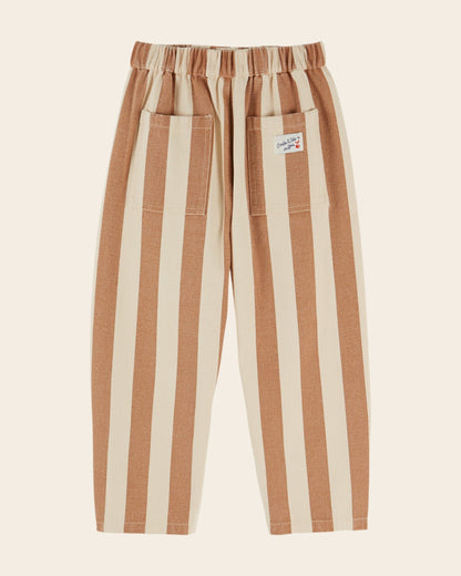 Emile et Ida Cream Stripe Canvas Pants