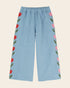 Emile et Ida Light Blue Denim Embroidered Tulip Pants