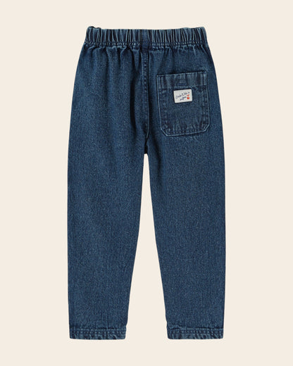 Emile et Ida Blue Denim Elasticated Pants