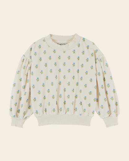 Emile et Ida Scarlet Floral Velvet Sweatshirt