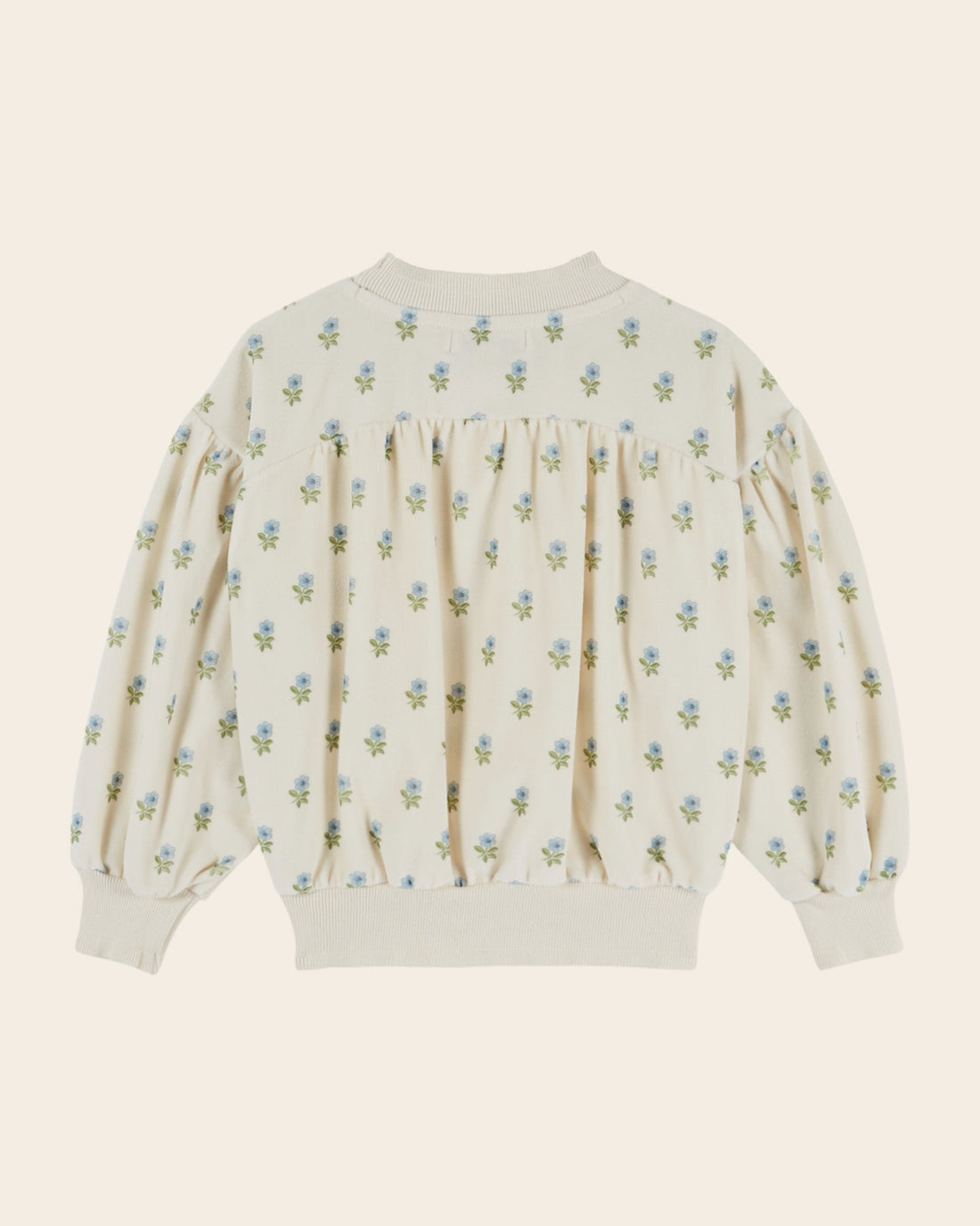 Emile et Ida Scarlet Floral Velvet Sweatshirt