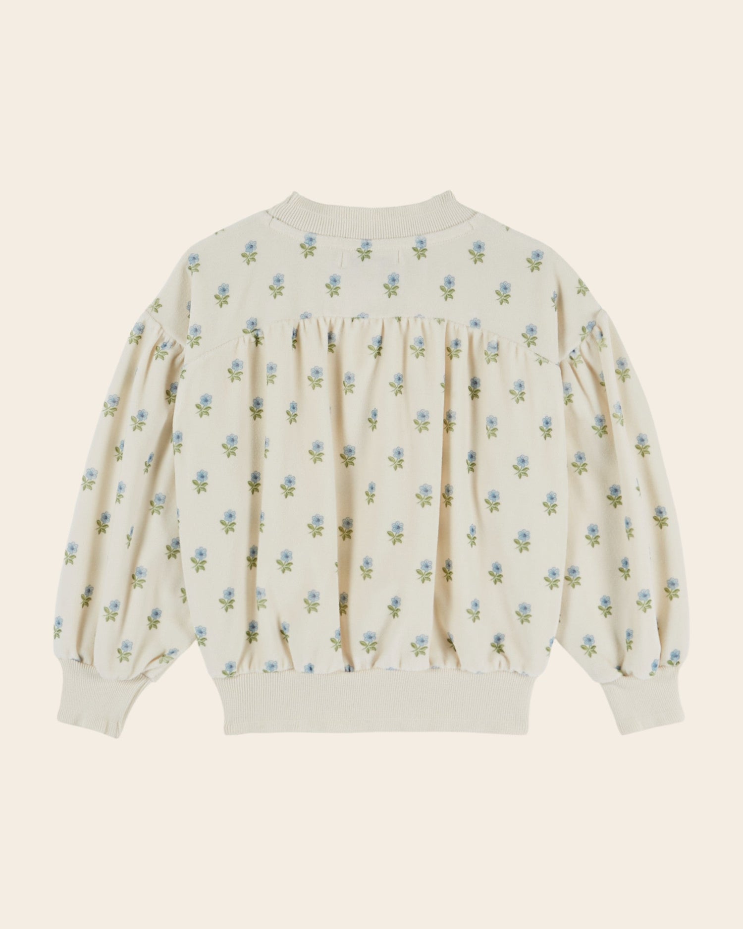 Emile et Ida Scarlet Floral Velvet Sweatshirt