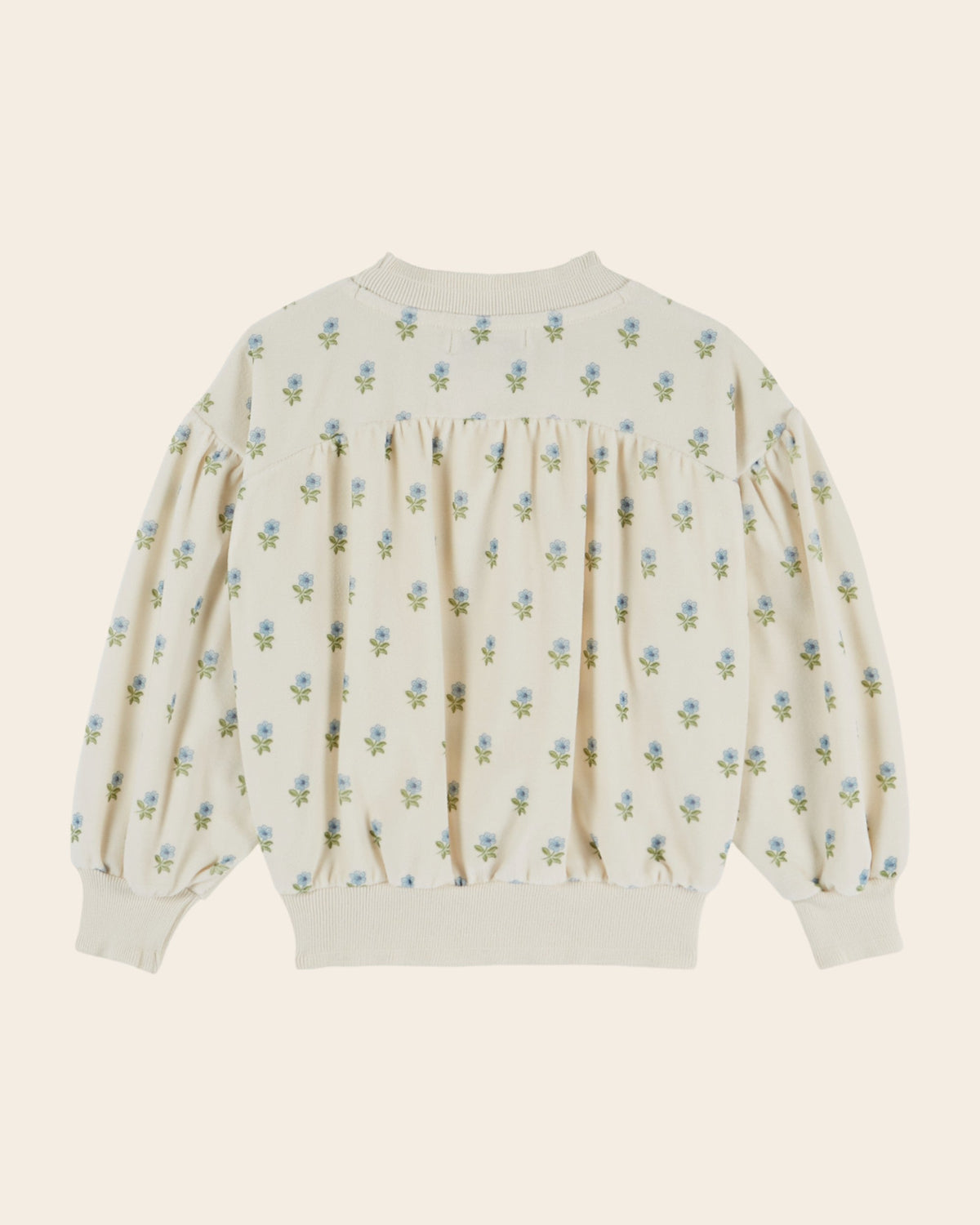 Emile et Ida Scarlet Floral Velvet Sweatshirt