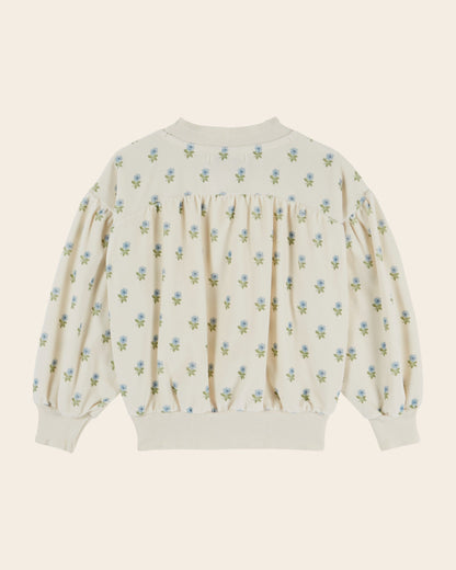 Emile et Ida Scarlet Floral Velvet Sweatshirt