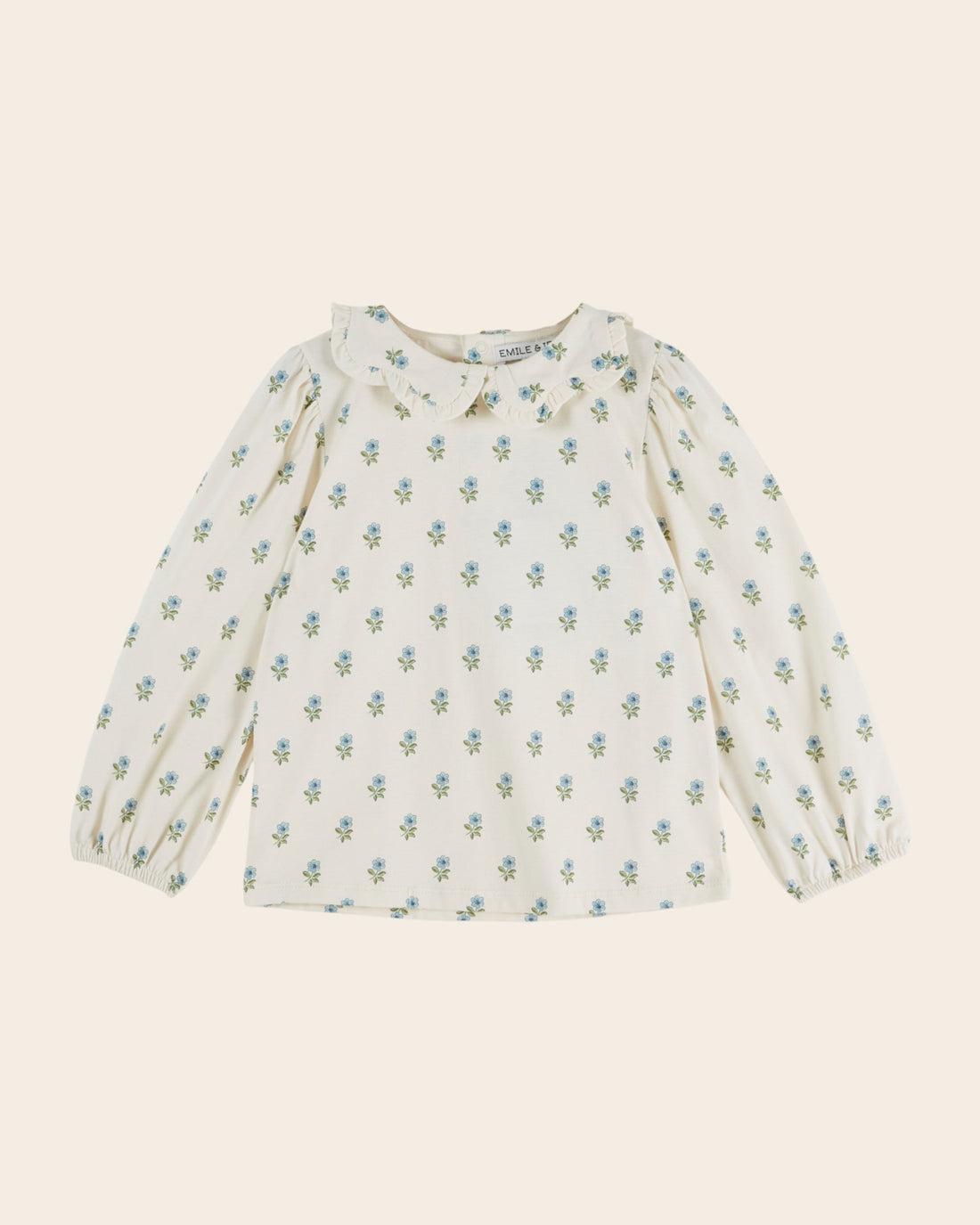 Emile et Ida Scarlet Floral Jersey Blouse