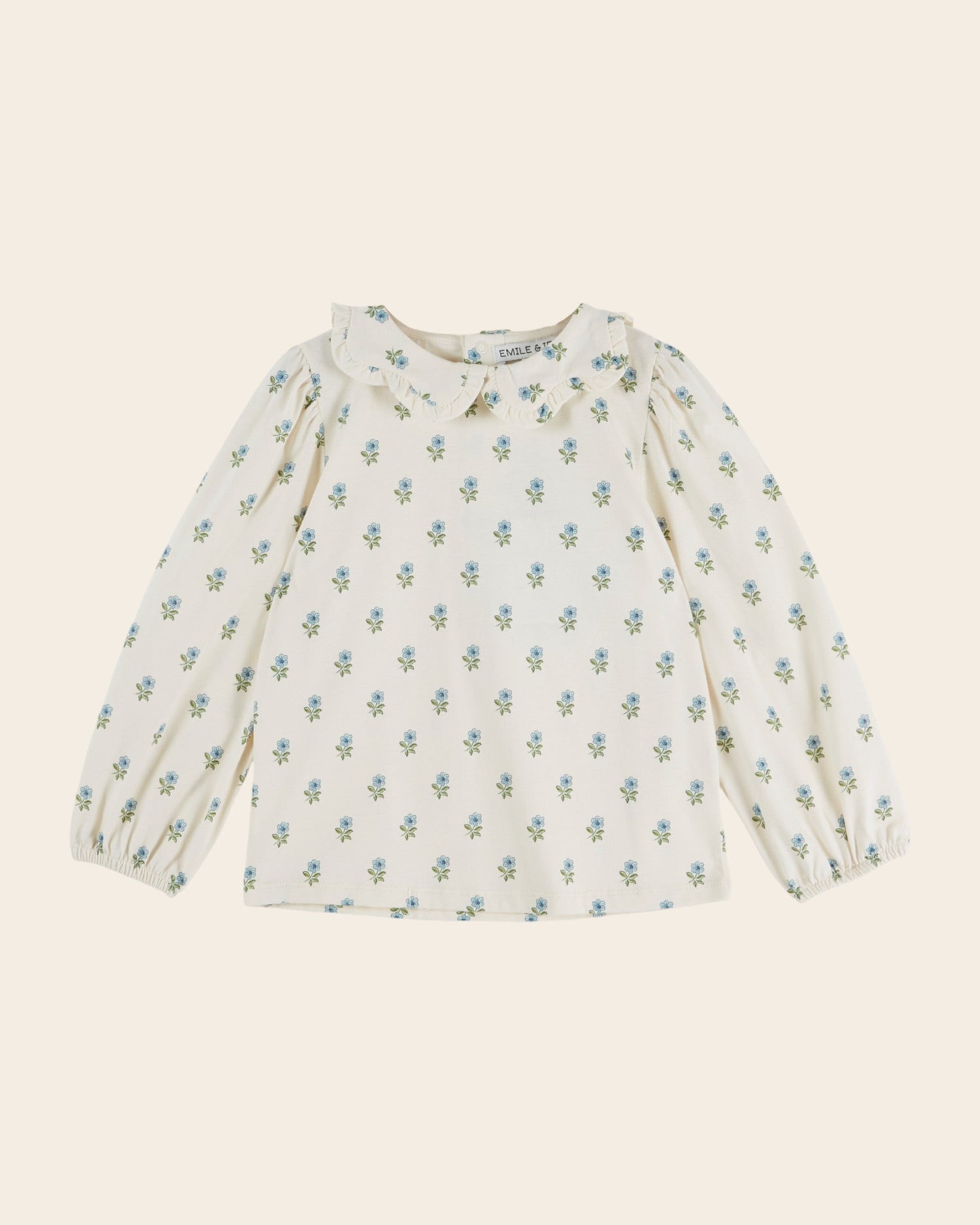 Emile et Ida Scarlet Floral Jersey Blouse