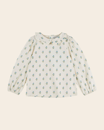Emile et Ida Scarlet Floral Jersey Blouse