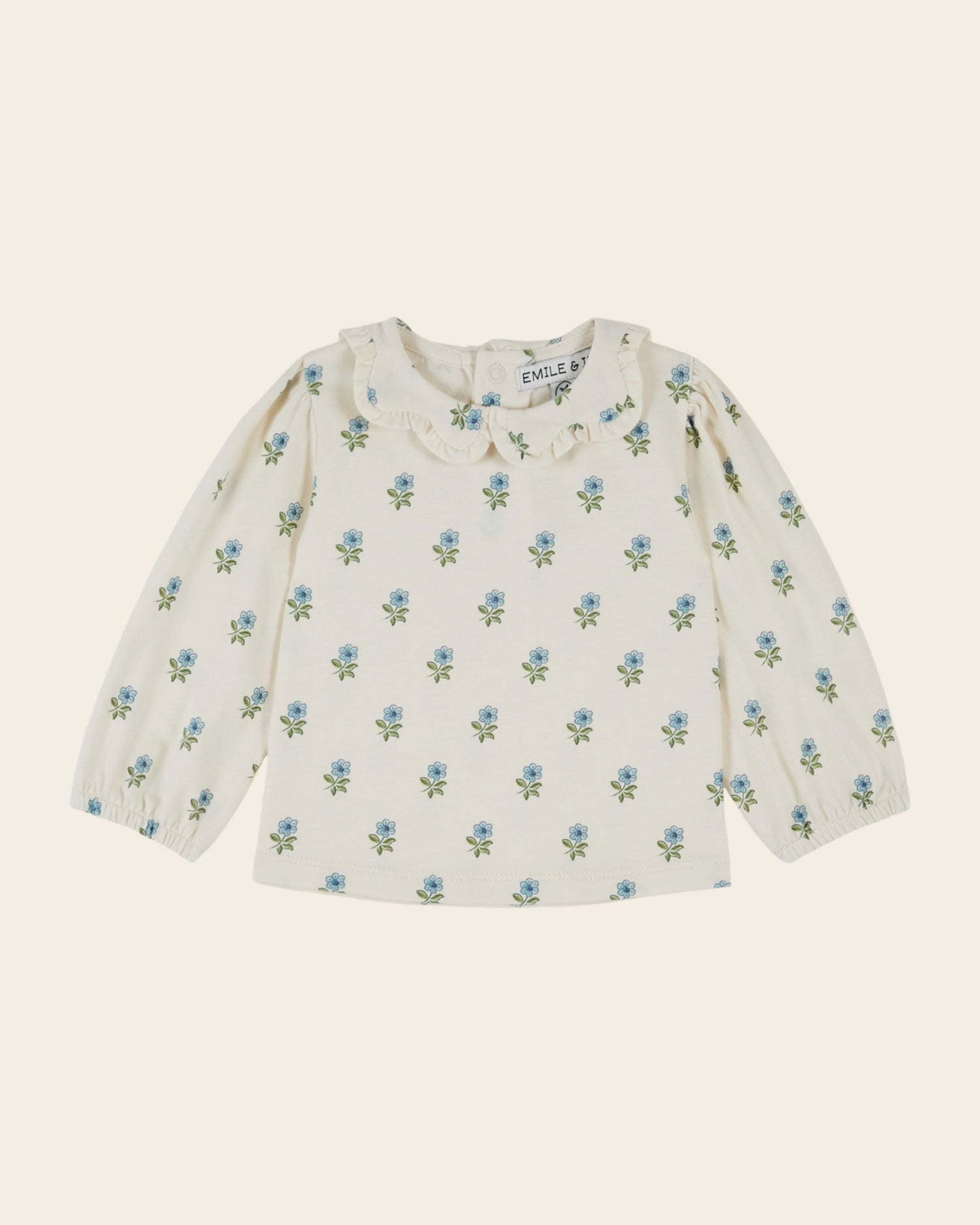 Emile et Ida Scarlet Floral Jersey Blouse