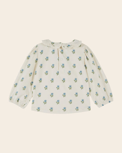 Emile et Ida Scarlet Floral Jersey Blouse