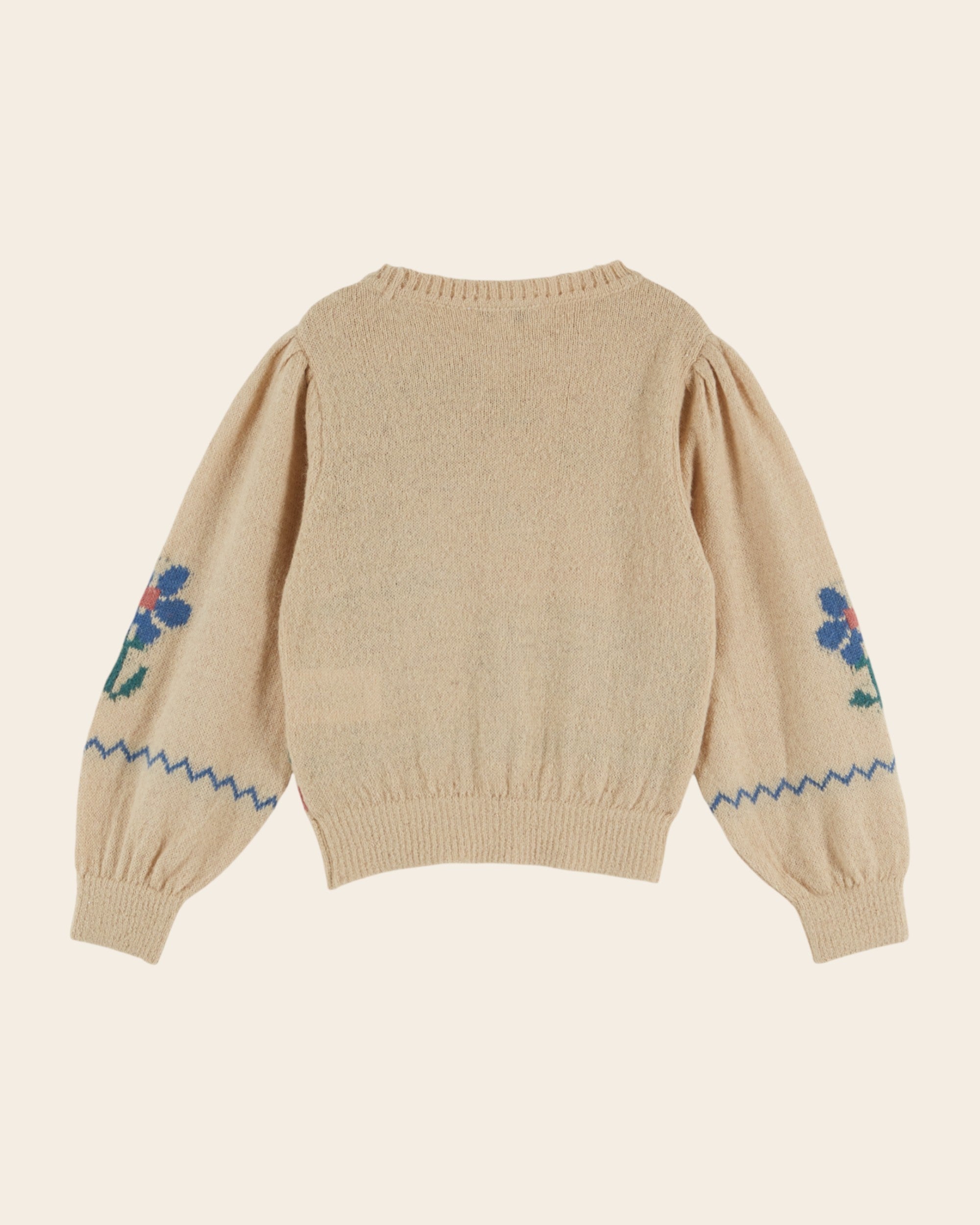 Emile et Ida Maison Graphic Intarsia Sweater - Beige