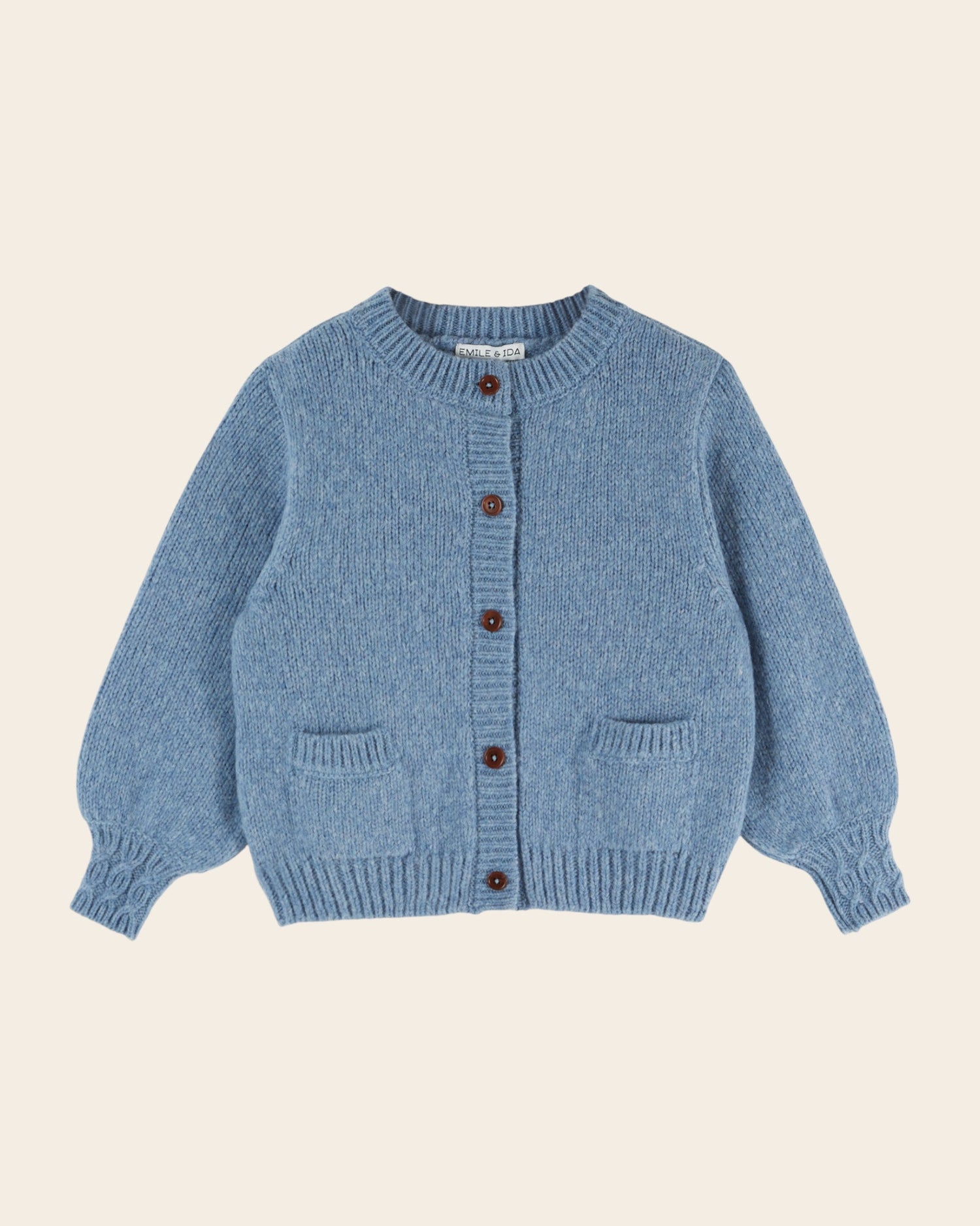 Emile et Ida Blue Soft Knit Cardigan