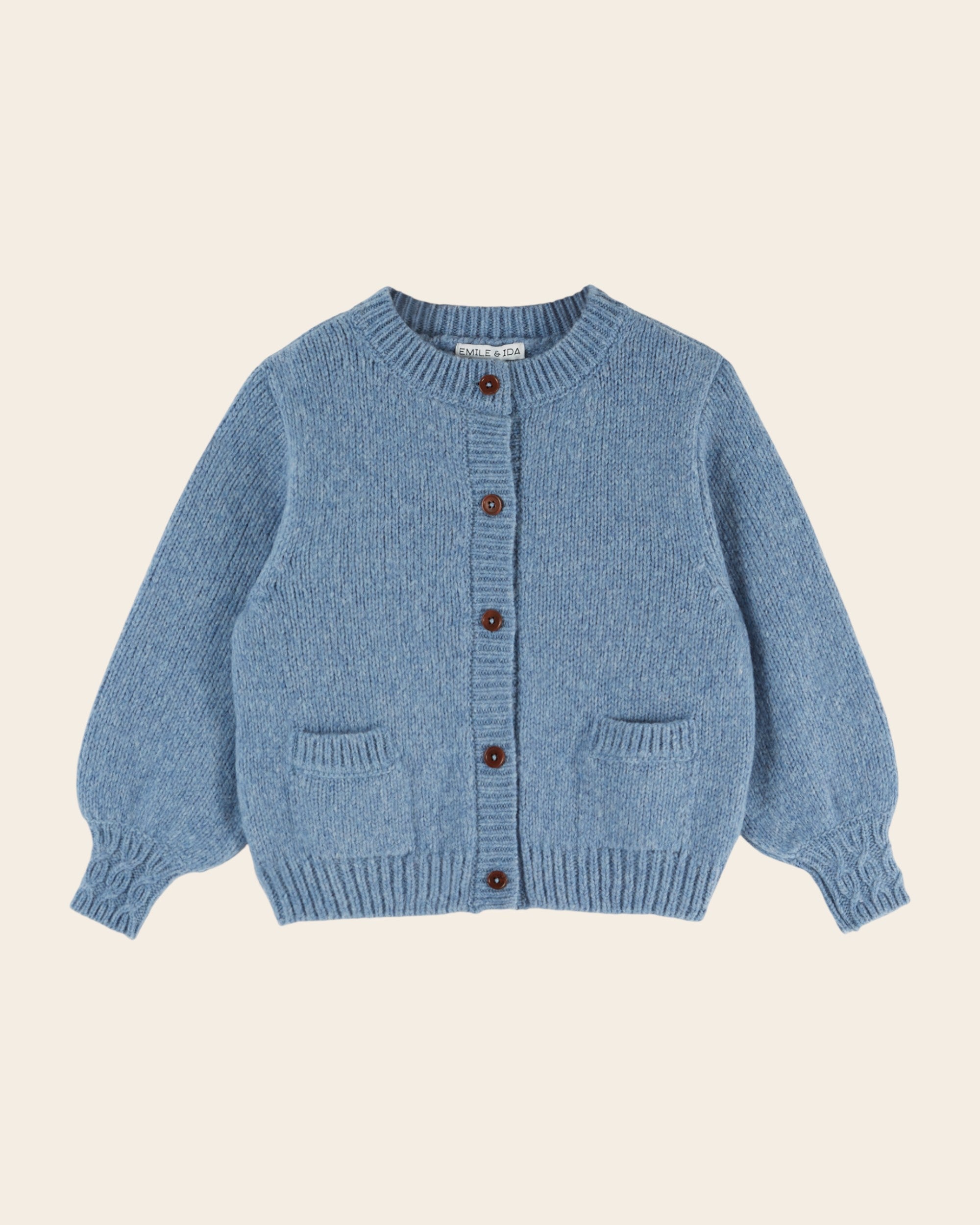 Emile et Ida Blue Soft Knit Cardigan