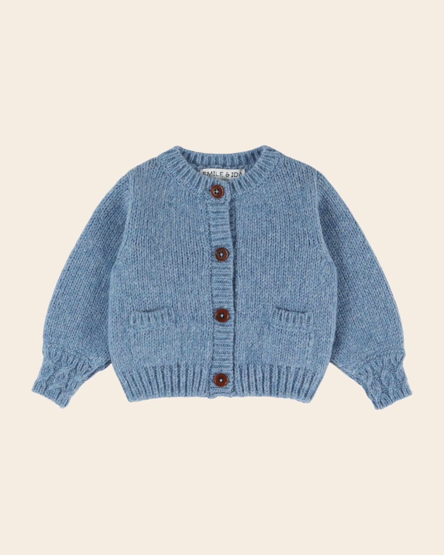 Emile et Ida Blue Soft Knit Cardigan