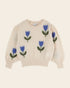 Emile et Ida Blue Tulip Intarsia Sweater