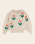 Emile et Ida Pink Tulip Intarsia Sweater