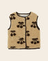 Emile et Ida Cherry Teddy Fleece Vest