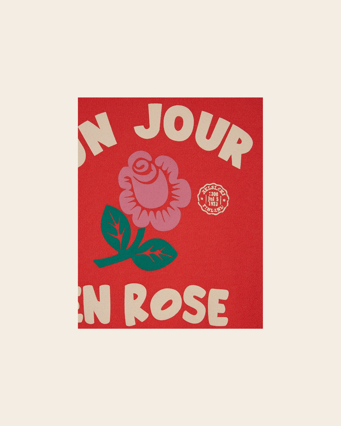 Emile et Ida Ecru Cherry on the Top Sweatshirt-Mars