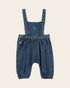 Emile et Ida Blue Denim Embroidered Baby Overalls