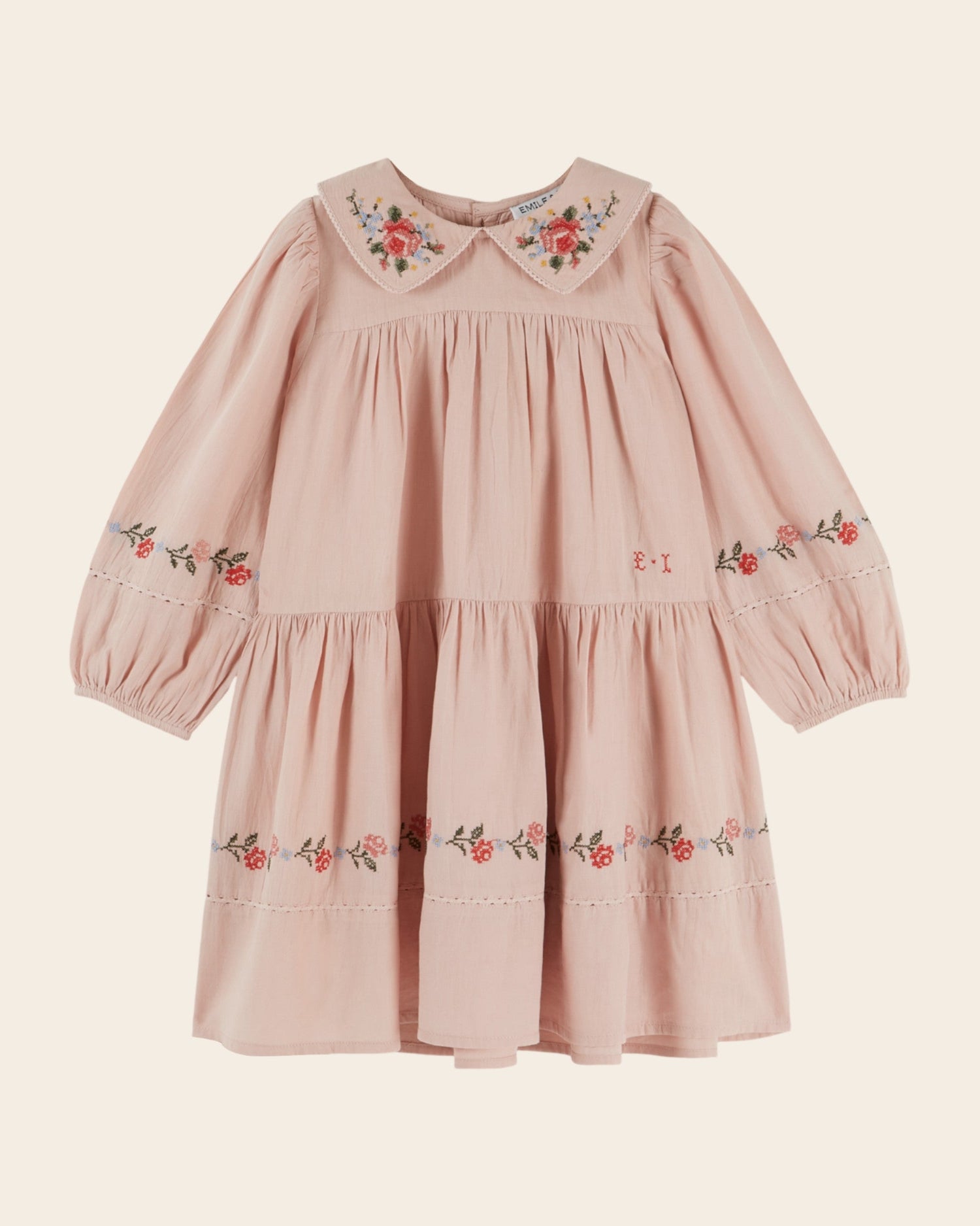 Emile et Ida Rose Cross-Stitch Dress