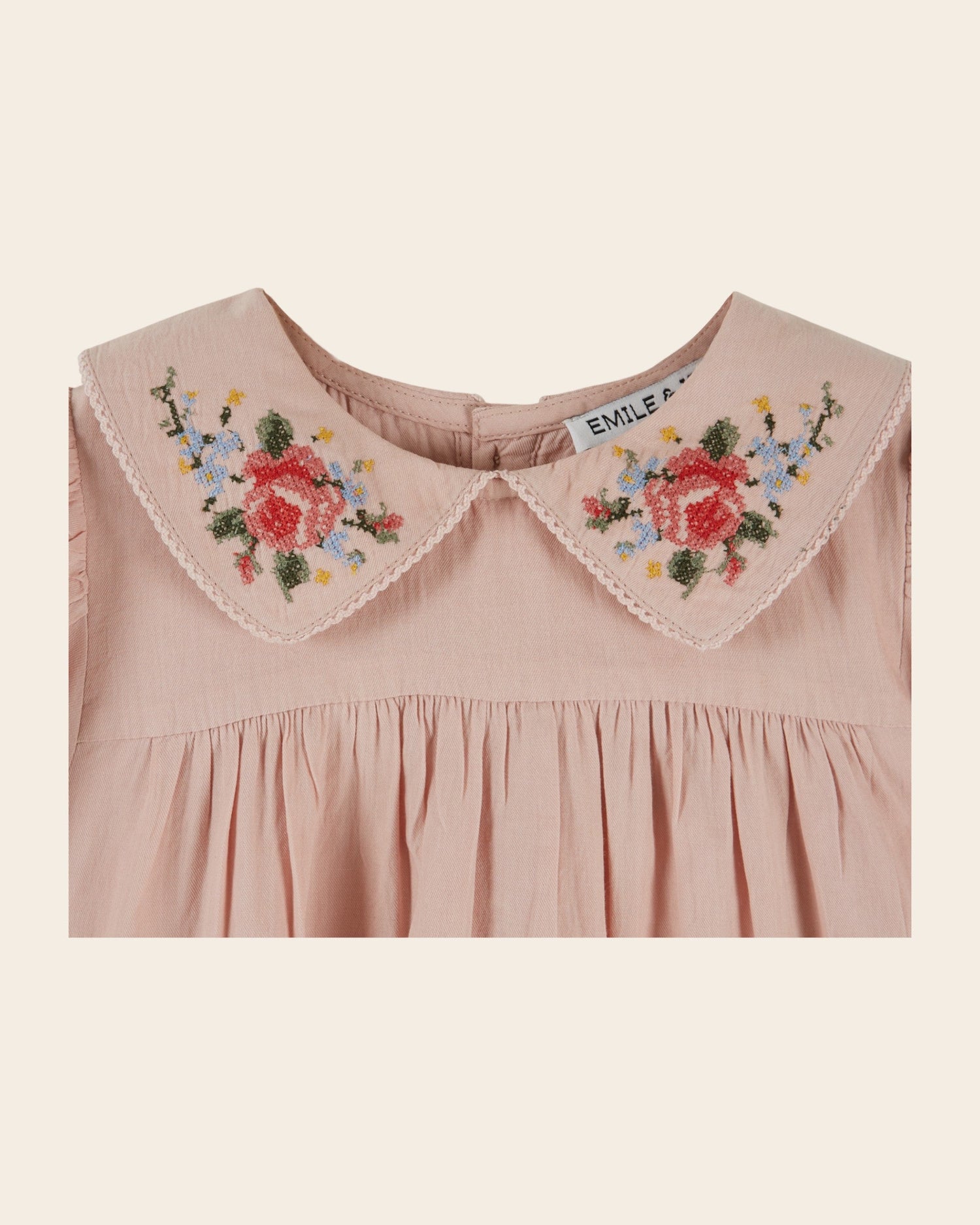 Emile et Ida Rose Cross-Stitch Dress