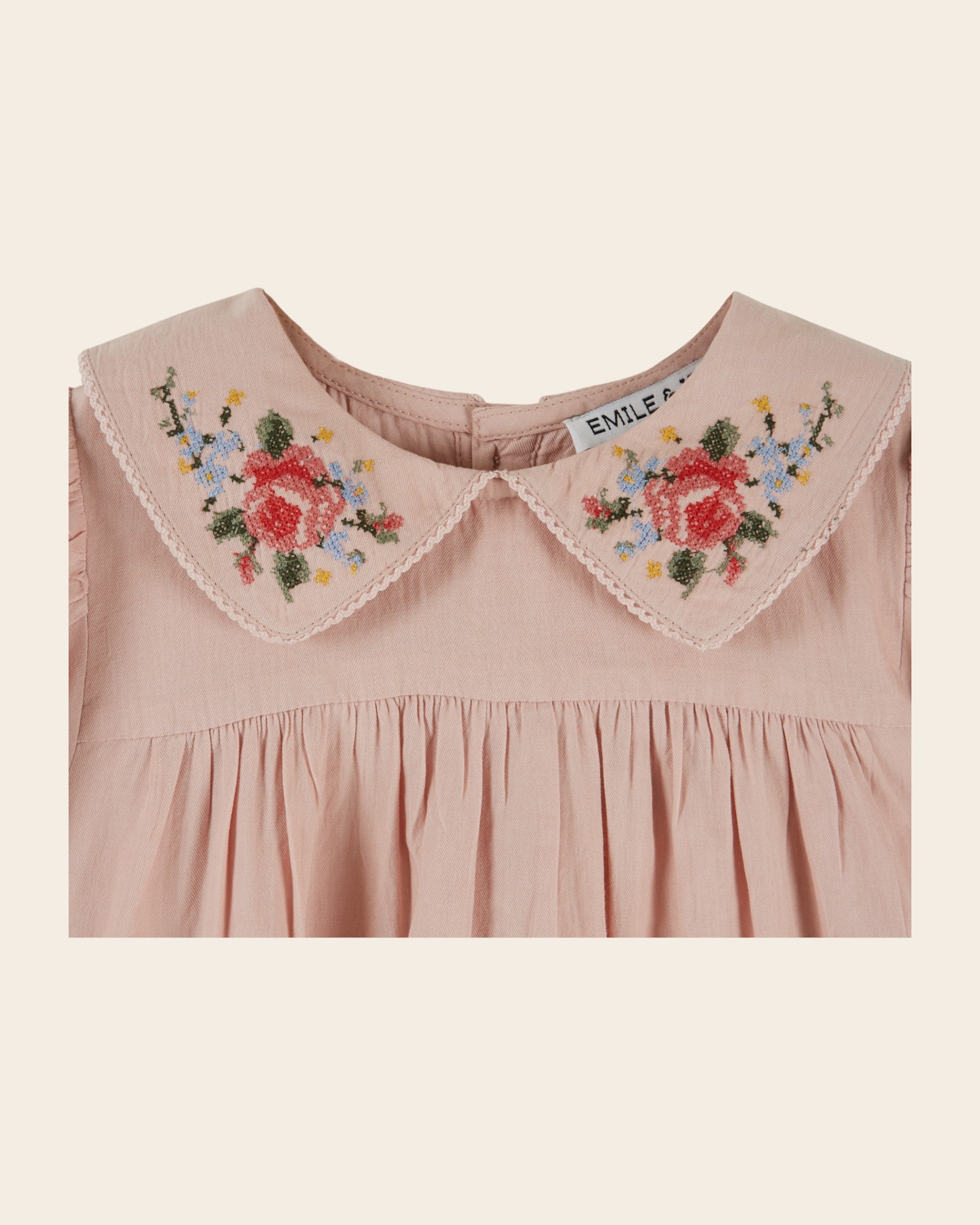 Emile et Ida Rose Cross-Stitch Dress
