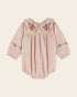 Emile et Ida Rose Cross-Stitch Baby Romper