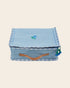 Emile et Ida quilted faded blue medium suitcase