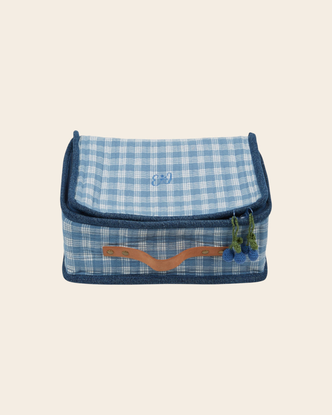 Emile et Ida Celestine Check Small Suitcase