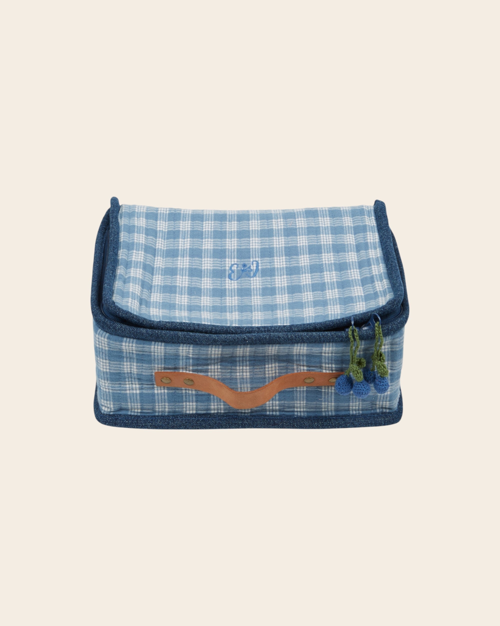 Emile et Ida Celestine Check Small Suitcase