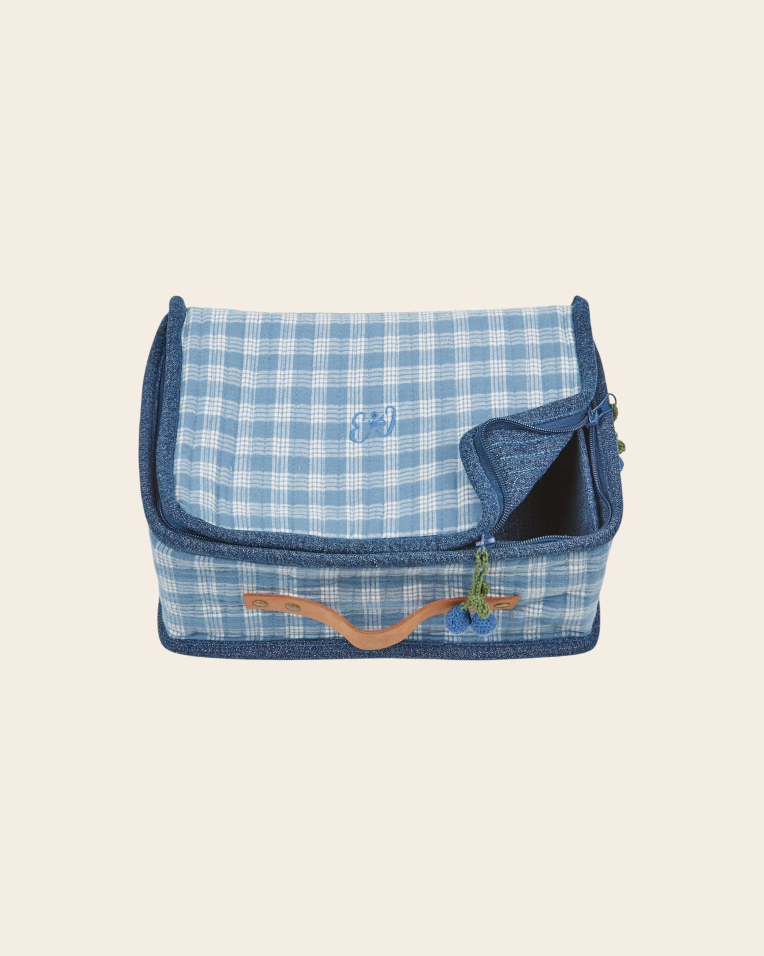 Emile et Ida Celestine Check Small Suitcase