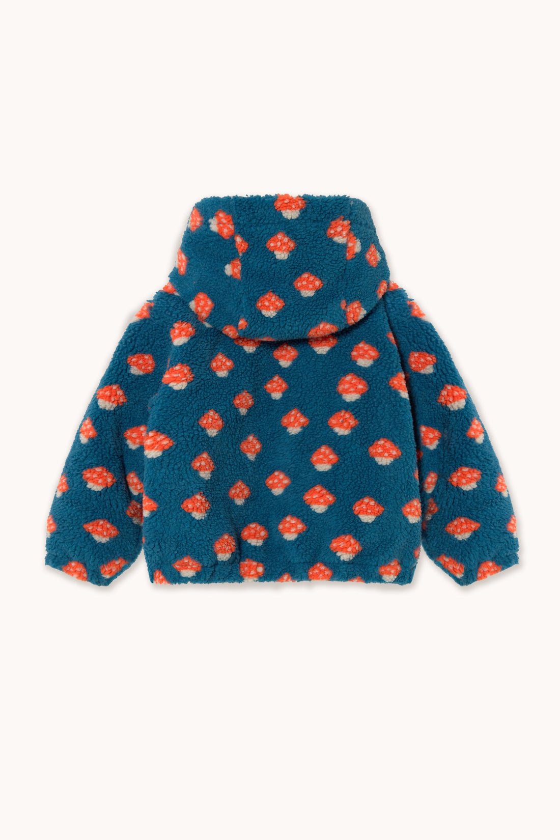 Tinycottons Tiny Mushrooms Sherpa Hoodie - Petrol Blue product image 2